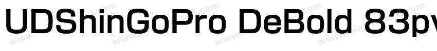 UDShinGoPro DeBold 83pv RKSJ H字体转换